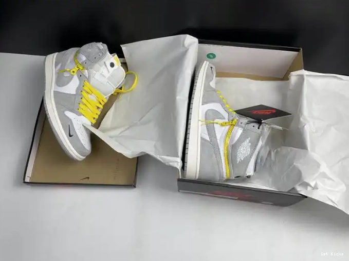1st Kicks High CW6576-100 Jordan 1 Light Smoke Switch Air 0612